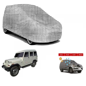 car-body-cover-check-print-mahindra-marshal